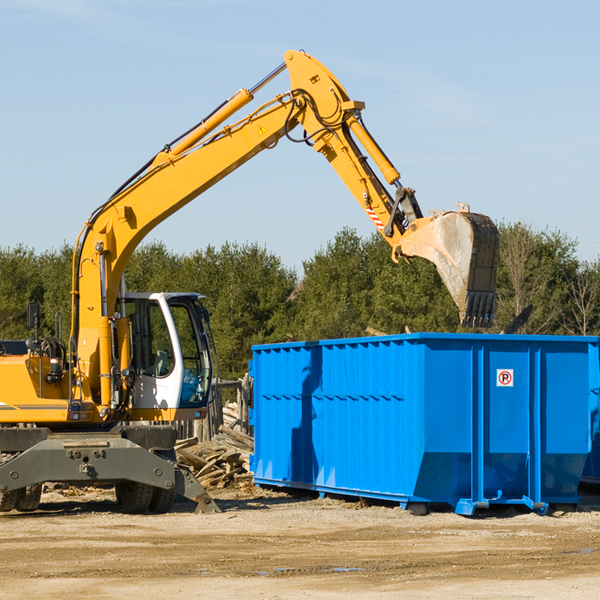 what are the rental fees for a residential dumpster in Burlington MI